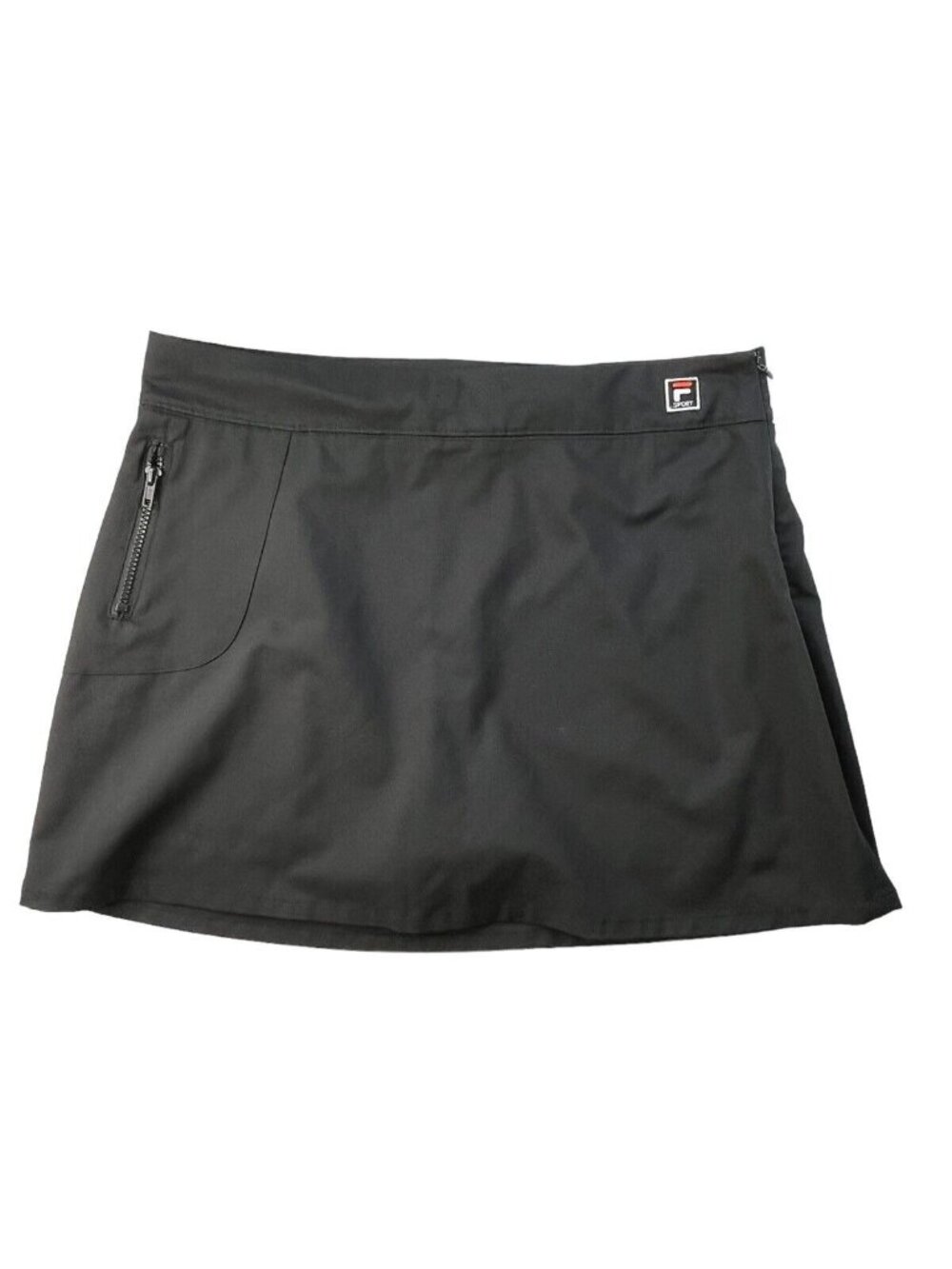 Fila Sport Golf Skirt Skort Womens Size 14 Black Undershorts Stretch Activewear